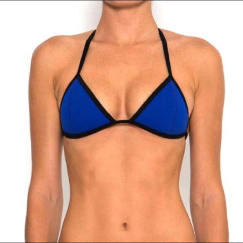 TRIANGL triangle bikini top - royal blue